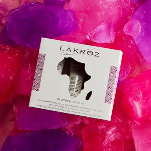 LAKROZ Kit voyage 3 soins visage hydratant gommage détox masque de nuit apaisant crème de jour hydratante tous types de peaux peau sèche peau mixte peau grasse